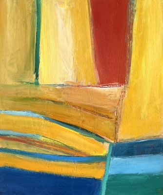 Am Bug, 55x46cm, 2023